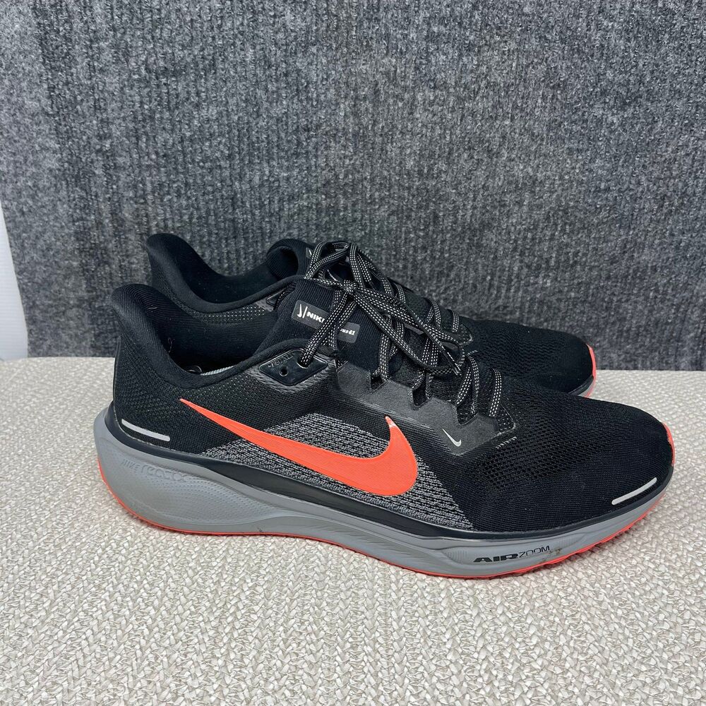 Nike Air Zoom Pegasus 41 By You Black Grey Pink Running Shoes Mens Size 16.5